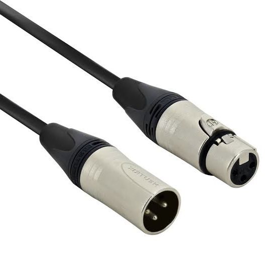 XLR male connector and XLR female connector